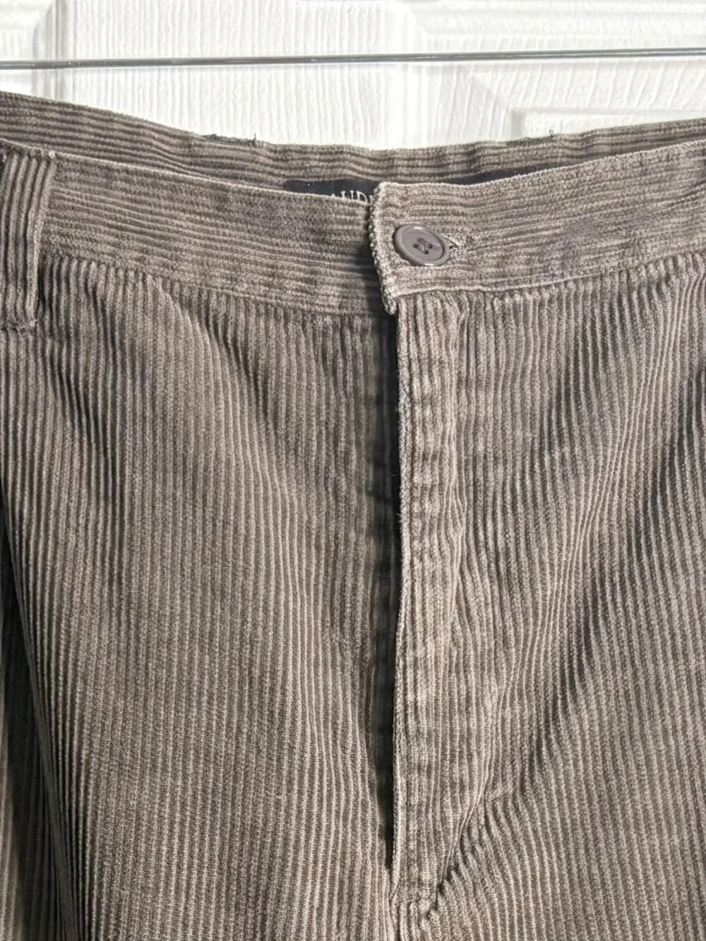 Claudio Nucci Vintage Brown Corduroy Wide Leg Pleated Pants 38x30 Old Money 80s